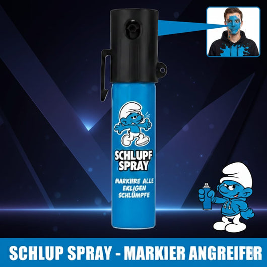 Schlumpfspray Legale Selbstverteidigung Farb-Gel-Spray in vers. Größen